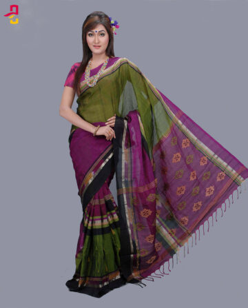 Maslise Silk Cotton Tangail Saree HAT-802