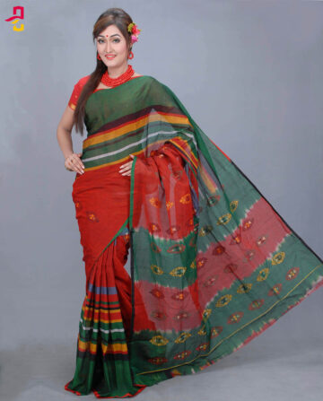 Maslise Silk Cotton Tangail Saree HAT-805