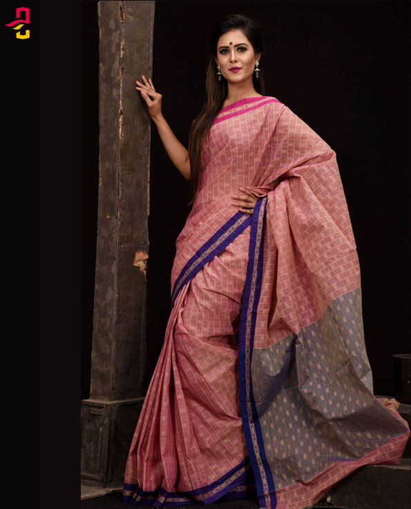 Pure Soft Cotton Tangail Sari (সুতি শাড়ি) HHS-528