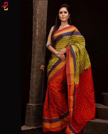 Mercerized Cotton Tangail Saree (সুতি শাড়ি) HHS-552