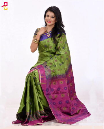 Soft Silk Tangail Saree (সফট সিল্ক শাড়ি) HHS-567