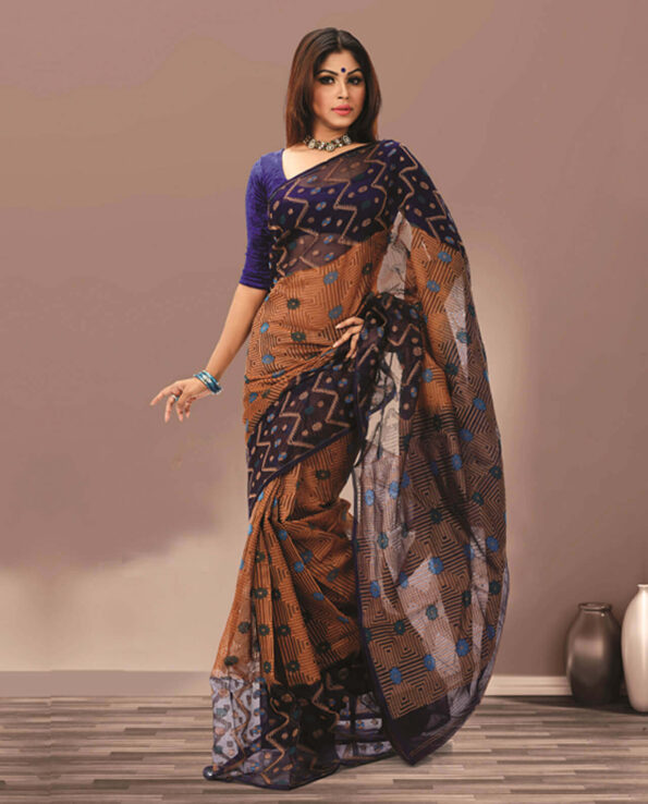 Soft Silk Jamdani Saree HJ-2215