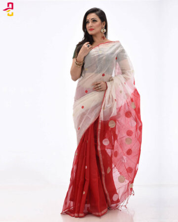 Pure Soft Cotton Saree HJS-156