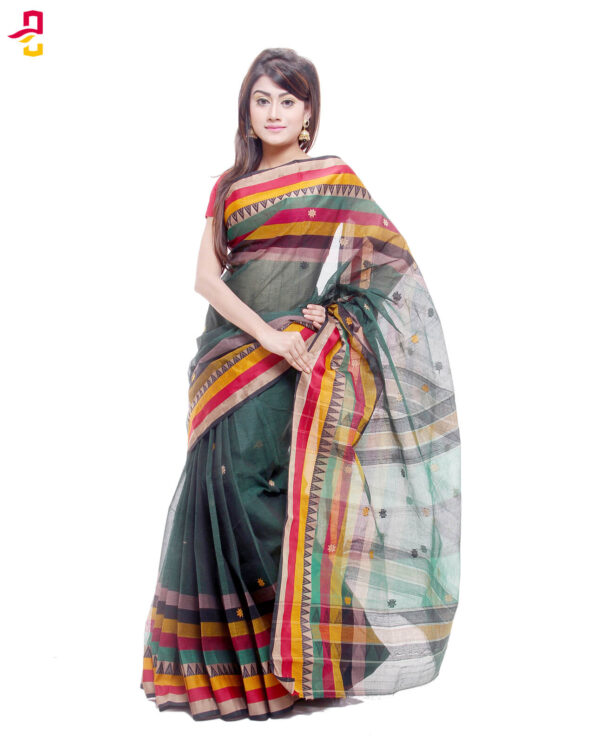 Soft Mercerized Cotton Tangail Sari (সুতি শাড়ি) HMC-61