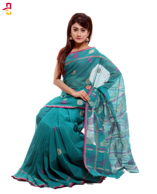 Soft Mercerized Cotton Tangail Sari (সুতি শাড়ি) HMC-62