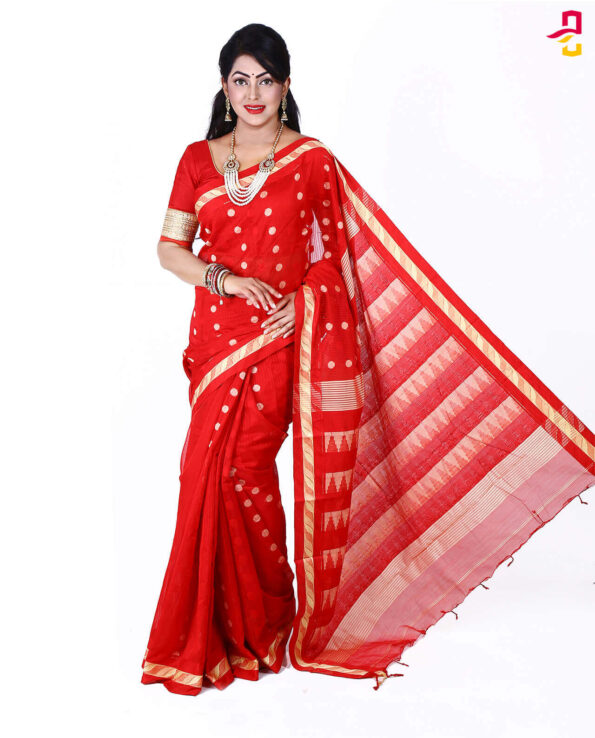 Moslin Maslise Silk Tangail Saree HRB-138