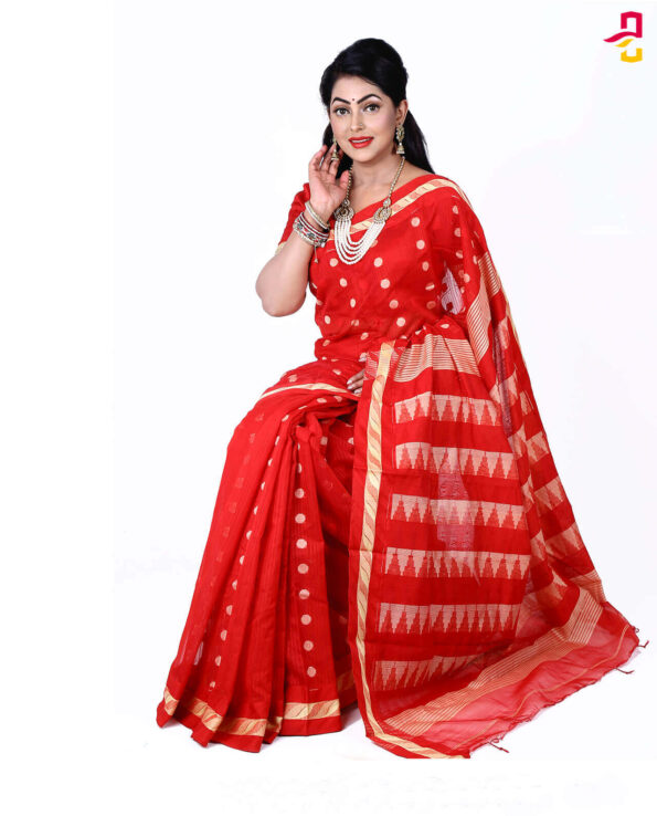 Moslin Maslise Silk Tangail Saree HRB-138