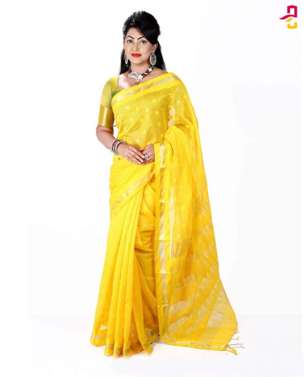 Moslin Maslise Silk Tangail Saree HRB-139