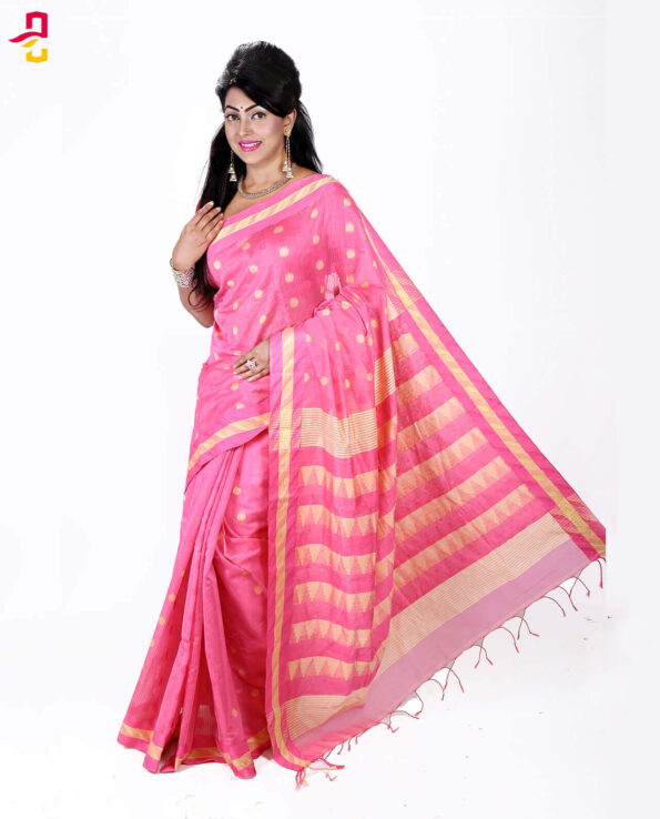 Moslin Maslise Silk Tangail Saree HRB-140