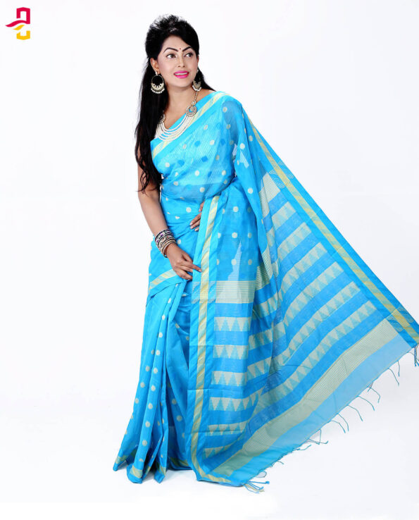 Moslin Maslise Silk Tangail Saree HRB-141