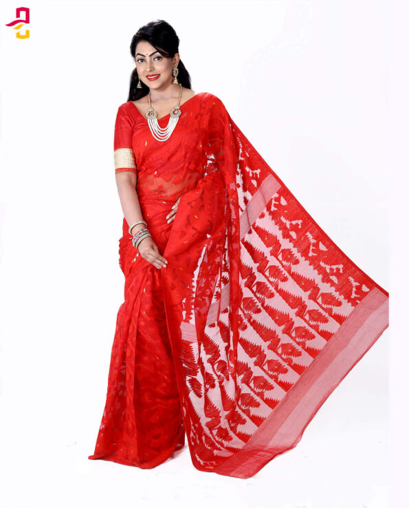 Moslin Maslise Silk Tangail Saree HRB-142