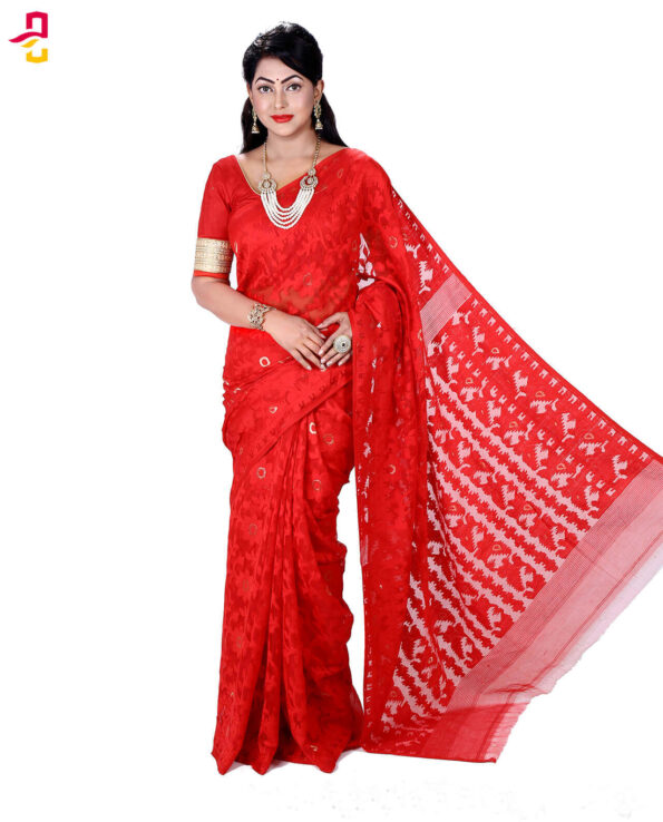 Moslin Maslise Silk Tangail Saree HRB-143