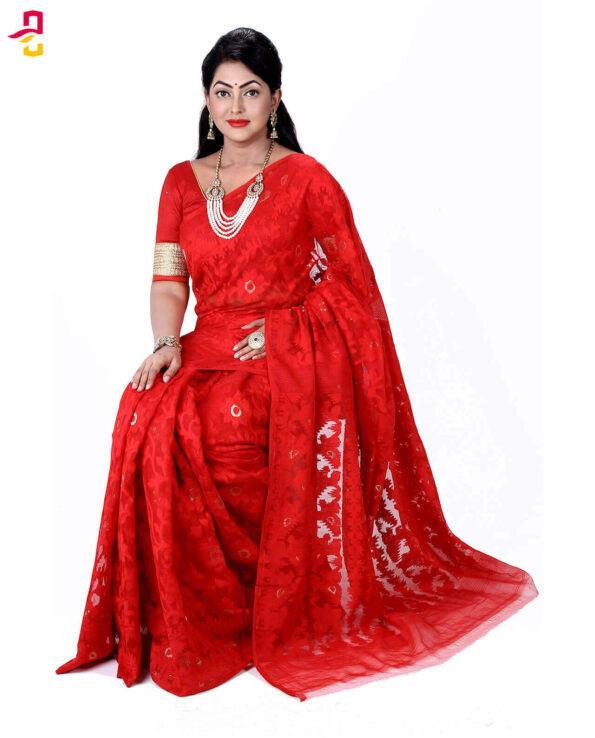 Moslin Maslise Silk Tangail Saree HRB-143