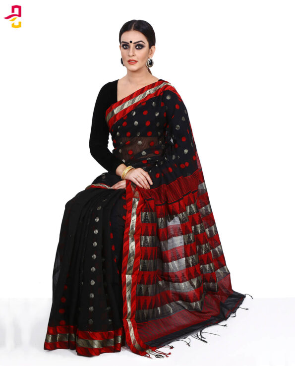 Mercerized Muslin Silk Tangail Saree HRB-160