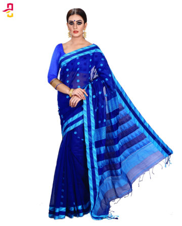 Mercerized Muslin Silk Tangail Saree HRB-161