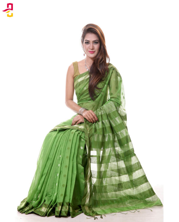 Mercerized Muslin Silk Tangail Saree HRB-162