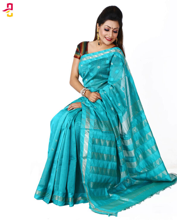 Delicate Half Silk Tangail Sari HRB-193