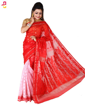 Delicate Half Silk Tangail Sari HRB-198