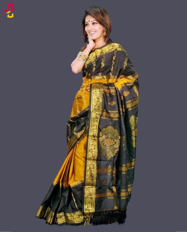 Pure Soft Silk Katan Tangail Sari (সফট সিল্ক কাতান শাড়ি) HSR-116